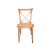 Pack de 2 sillas Provenza acabado natural claro/rattan, 48cm(ancho) 89cm(altura) 52cm(fondo)