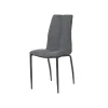 Pack de 4 sillas Ronda tapizadas en gris oscuro. 91 cm (alto) 40 cm (ancho) 60 cm (fondo)
