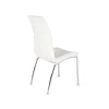 Pack de 4 sillas San Sebastián tapizado en polipiel blanco. 42 cm(ancho ) 96 cm(altura) 55 cm(fondo)
