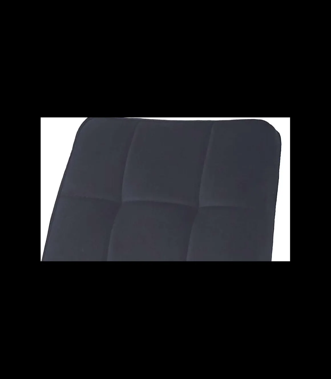 Pack de 4 sillas San Sebastián tapizada en tejido velvet negro. 96 cm (alto) 42 cm (ancho) 55 cm (fondo)