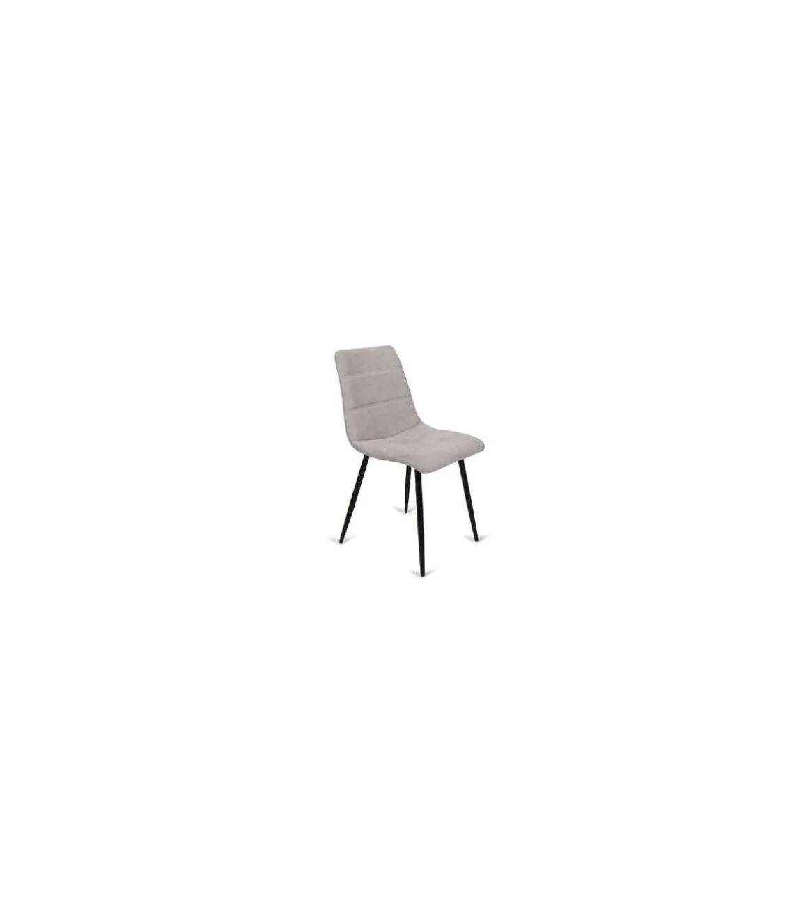 Pack de 4 sillas Valencia tapizadas en tejido beige. 45 cm(ancho ) 86 cm(altura) 51 cm(fondo)