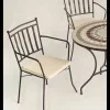 Pack de 2 sillones acero Shifa-3BR negro apilable con cojín 90 cm(alto) 54 cm(ancho)54 cm(fondo)