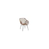 Pack de 2 sillones Bombay acabado rattán natural, 82cm(alto) 56cm(ancho) 61cm(fondo)
