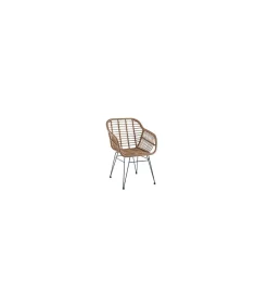 Pack de 2 sillones Bombay acabado rattán natural, 82cm(alto) 56cm(ancho) 61cm(fondo)