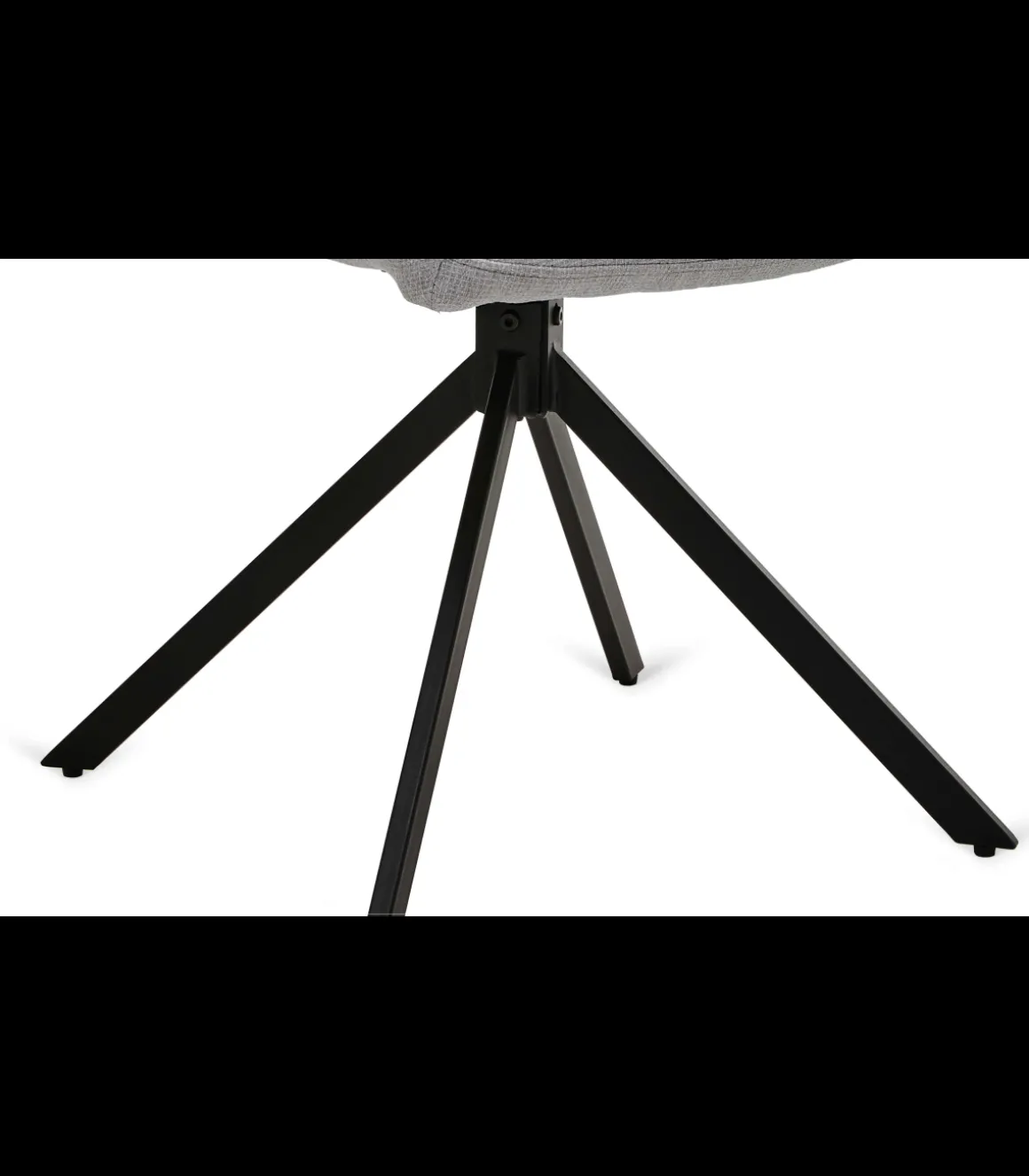 Pack de 2 sillones Gabi tapizadas en textil gris, 85cm(alto) 42cm(ancho) 58cm(fondo)