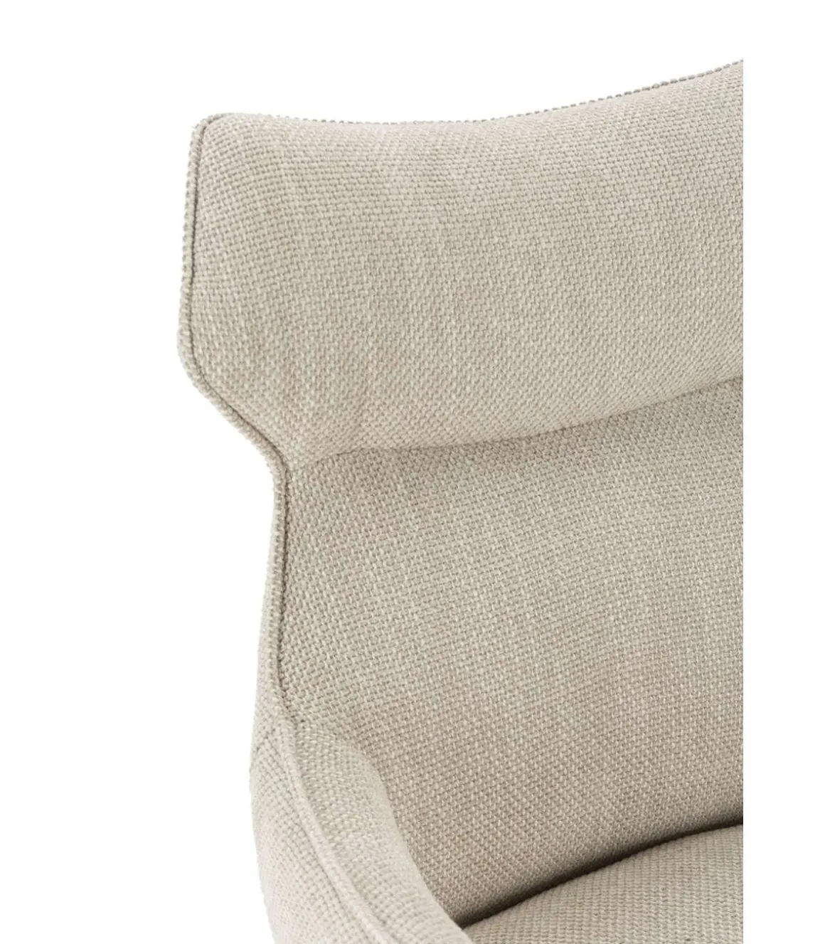 Pack de 2 sillones modelo Dimitri tapizado textil beige, 90cm(alto) 60cm(ancho) 65cm(largo)