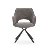 Pack de 2 sillones modelo Oliver tapizado textil gris, 81cm(alto) 60cm(ancho) 62cm(largo)