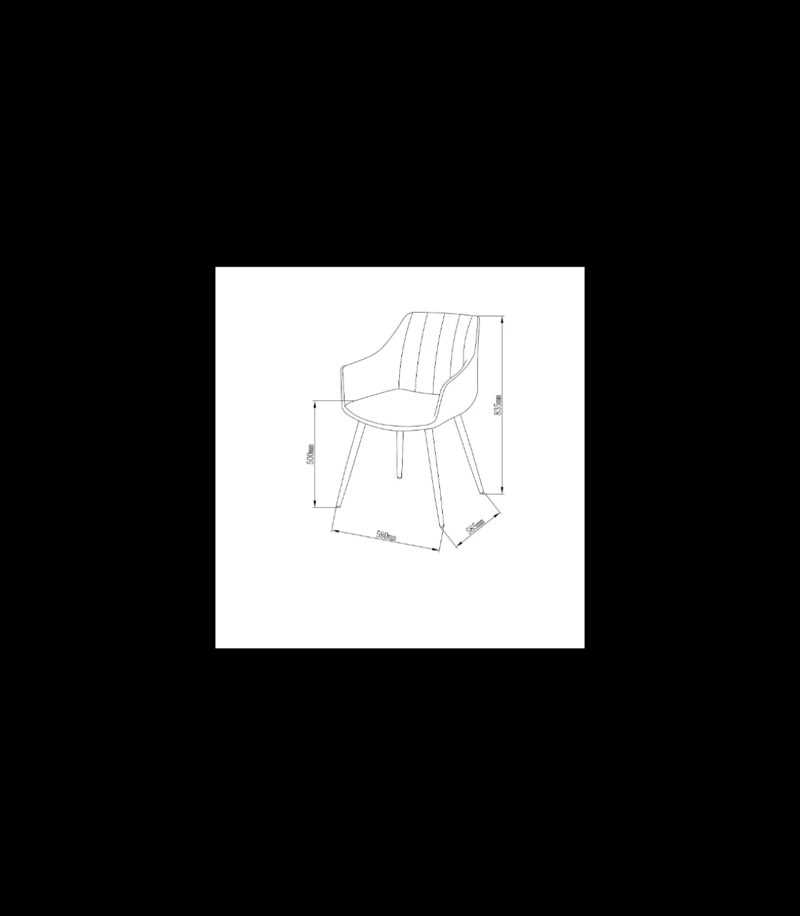 Pack de 2 sillones modelo Renata tapizados en textil gris piedra, 57cm(ancho ) 83.5cm(altura) 58.5cm(fondo)