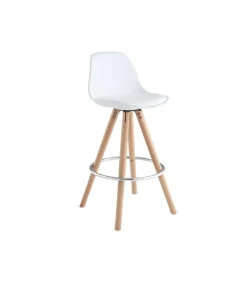 Pack de 2 taburetes Buñuel en blanco. 96 cm(alto)30 cm(ancho)40 cm(fondo)