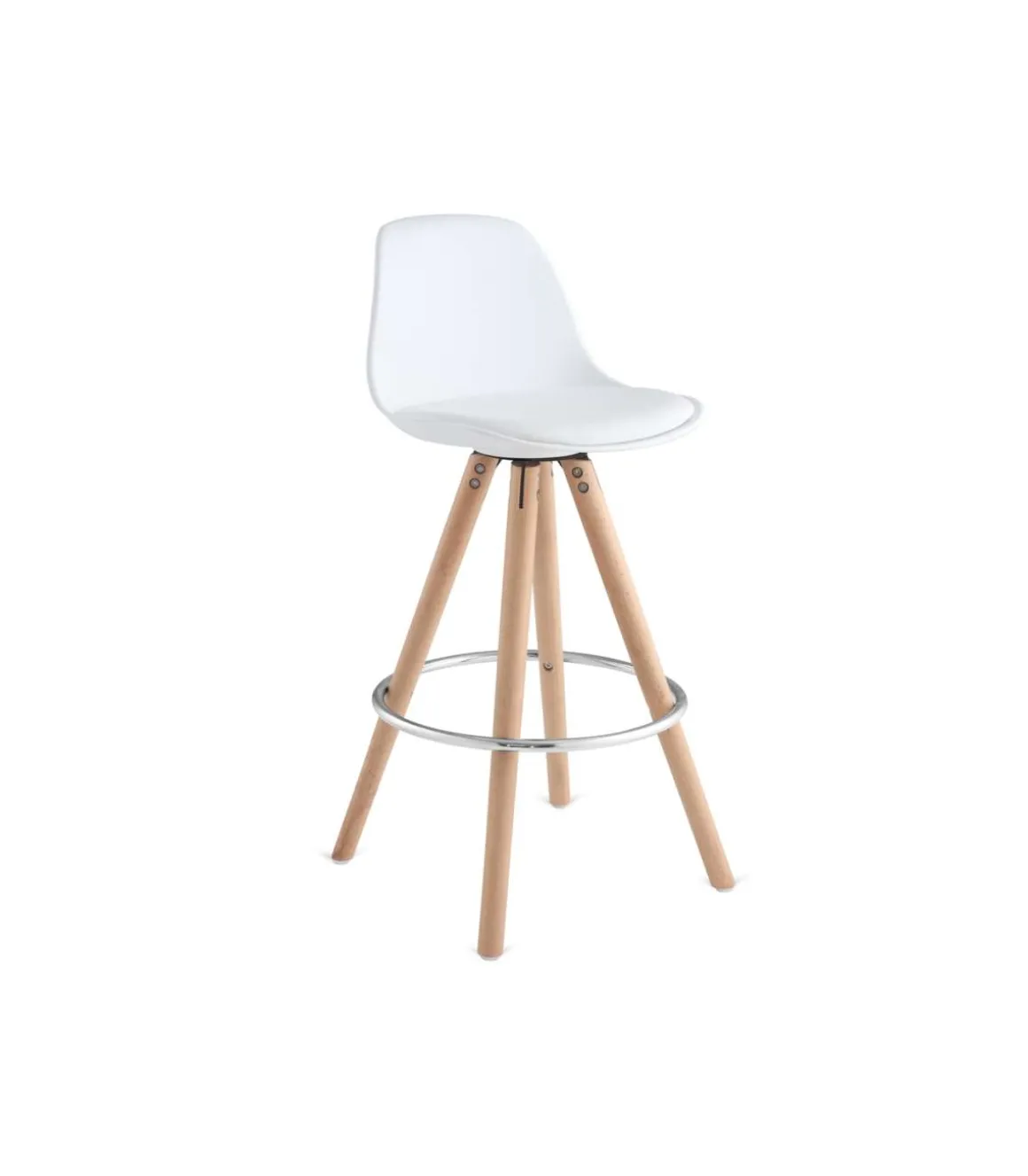 Pack de 2 taburetes Buñuel en blanco. 96 cm(alto)30 cm(ancho)40 cm(fondo)