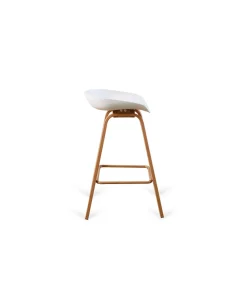 Pack de 2 taburetes Goya en blanco. 78cm(alto) 42cm(ancho) 51cm(fondo)