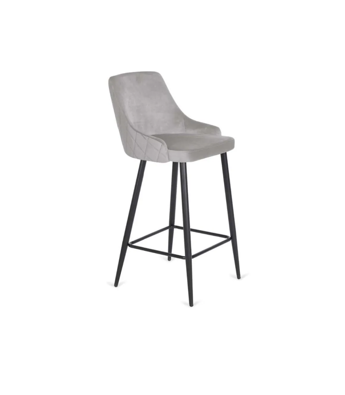 Pack de 4 taburetes Imperial gris, 84 cm (alto) 45 cm (ancho) 40 cm (fondo)