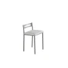 Pack de 4 taburetes Nora en polipiel blanco, 34 x 34 x 65 cm (largo x ancho x alto)
