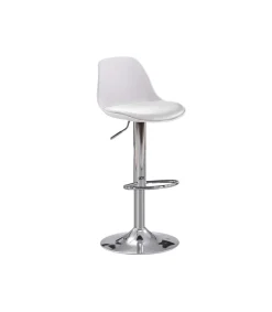 Pack de 2 taburetes regulables modelo Picaso color blanco 38 cm(ancho ) 84-104 cm(altura) 38 cm(fondo)