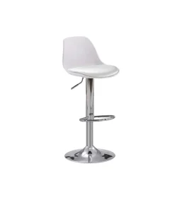 Pack de 2 taburetes regulables modelo Picaso color blanco 38 cm(ancho ) 84-104 cm(altura) 38 cm(fondo)