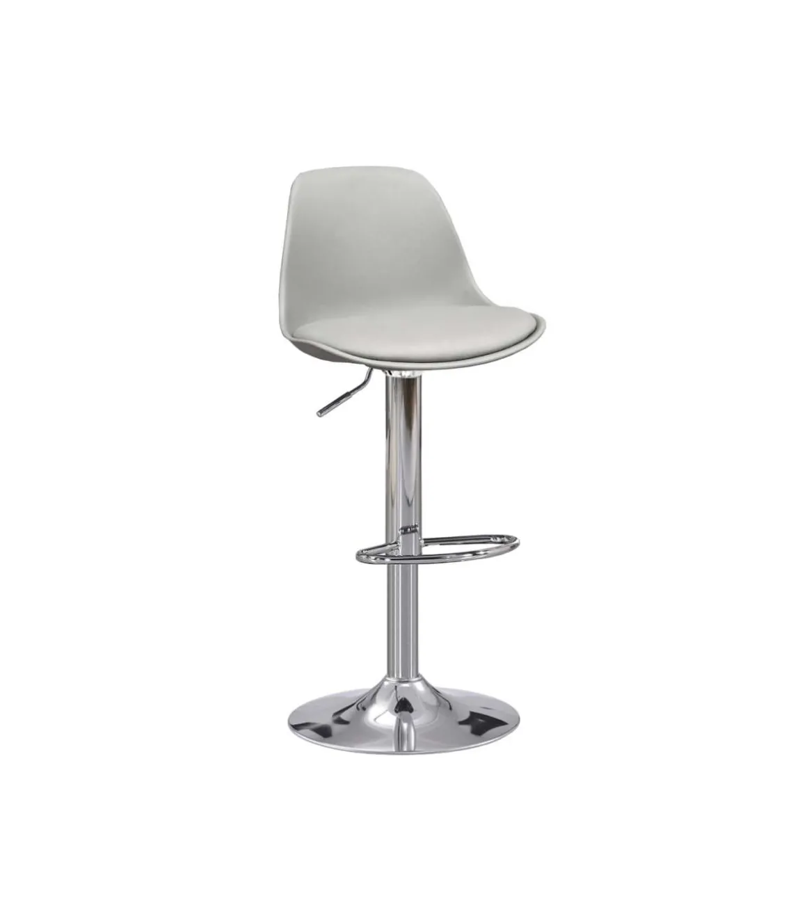 Pack de 2 taburetes regulables modelo Picaso color gris, 38 cm(ancho ) 84-104 cm(altura) 38 cm(fondo)