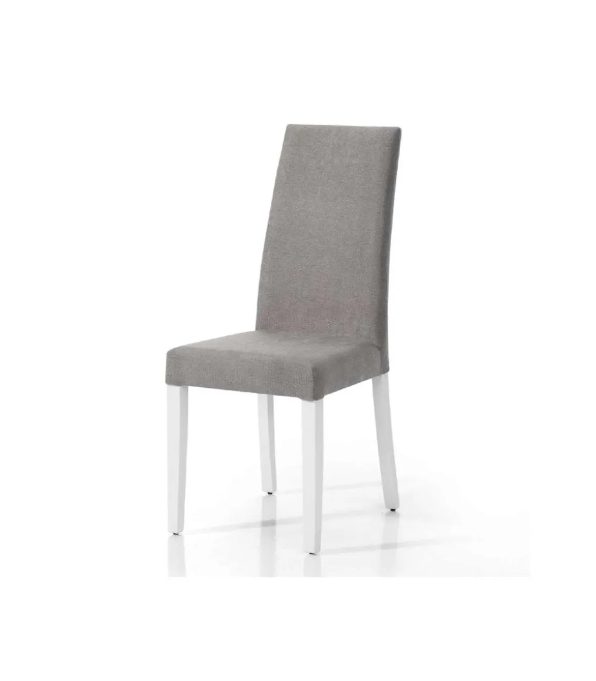 Pack 4 sillas Loja en madera de haya color blanco. 100 cm(alto), 43 cm(ancho), 44 cm(fondo)