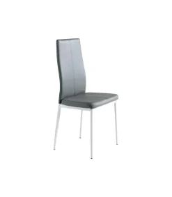 Pack 4 sillas Marta en acabado gris, 42 x 47 x 98 (largo x ancho x alto)