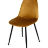 Pack 4 sillas modelo Córdoba tapizado Velvet Tela Dorado 43 cm(ancho) 86 cm(altura) 55 cm(fondo)