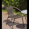 Pack 4 sillones terraza jardín Brasil-3 acero 78 cm(alto) 55 cm(ancho)64 cm(fondo)