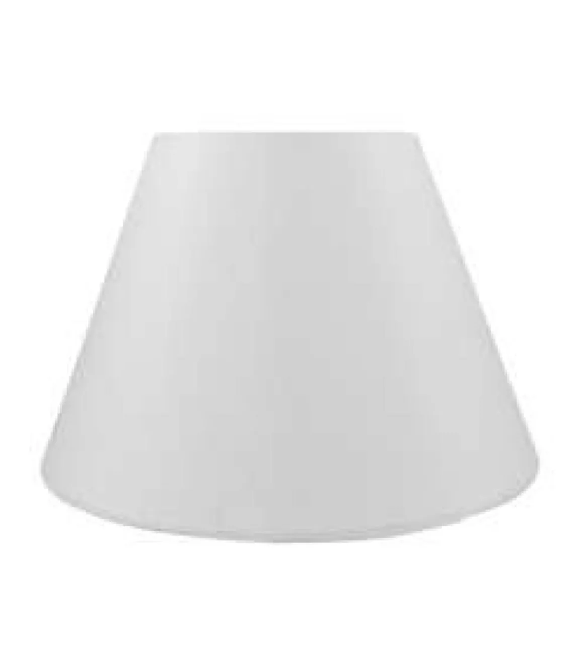 Pantalla cono acabado hilo blanco 23 cm (alto) 40 cm (ancho).