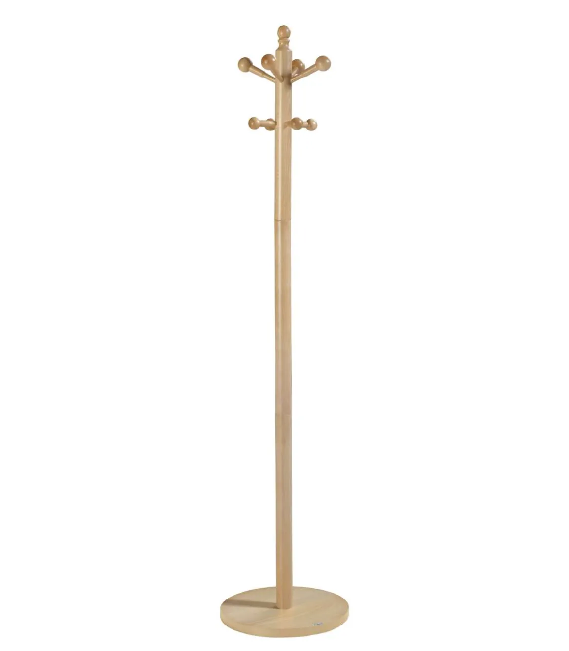 Perchero mod. 410 acabado lacado natural, 170 cm(alto)35 cm(ancho)35 cm(largo)