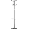 Perchero mod. 421 con paragüero herrajes en cromo satinado lacado gris, 180 cm(alto)37 cm(ancho)37 cm(largo)
