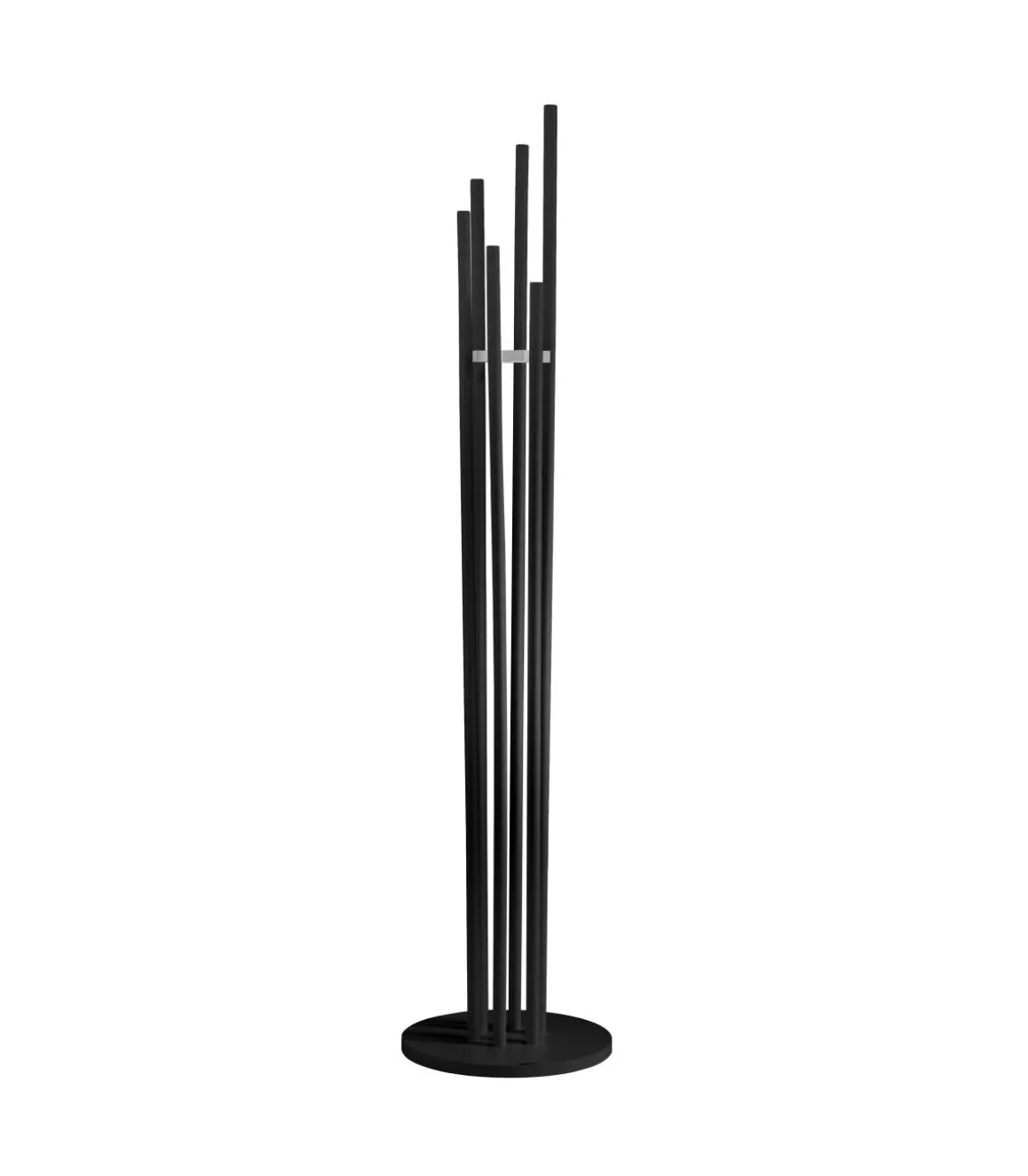 Perchero moderno mod. 471 acabado lacado en negro, 182 cm(alto)34 cm(ancho)34 cm(largo)
