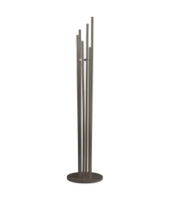 Perchero moderno mod. 471 acabado lacado en moka, 182 cm(alto)34 cm(ancho)34 cm(largo)
