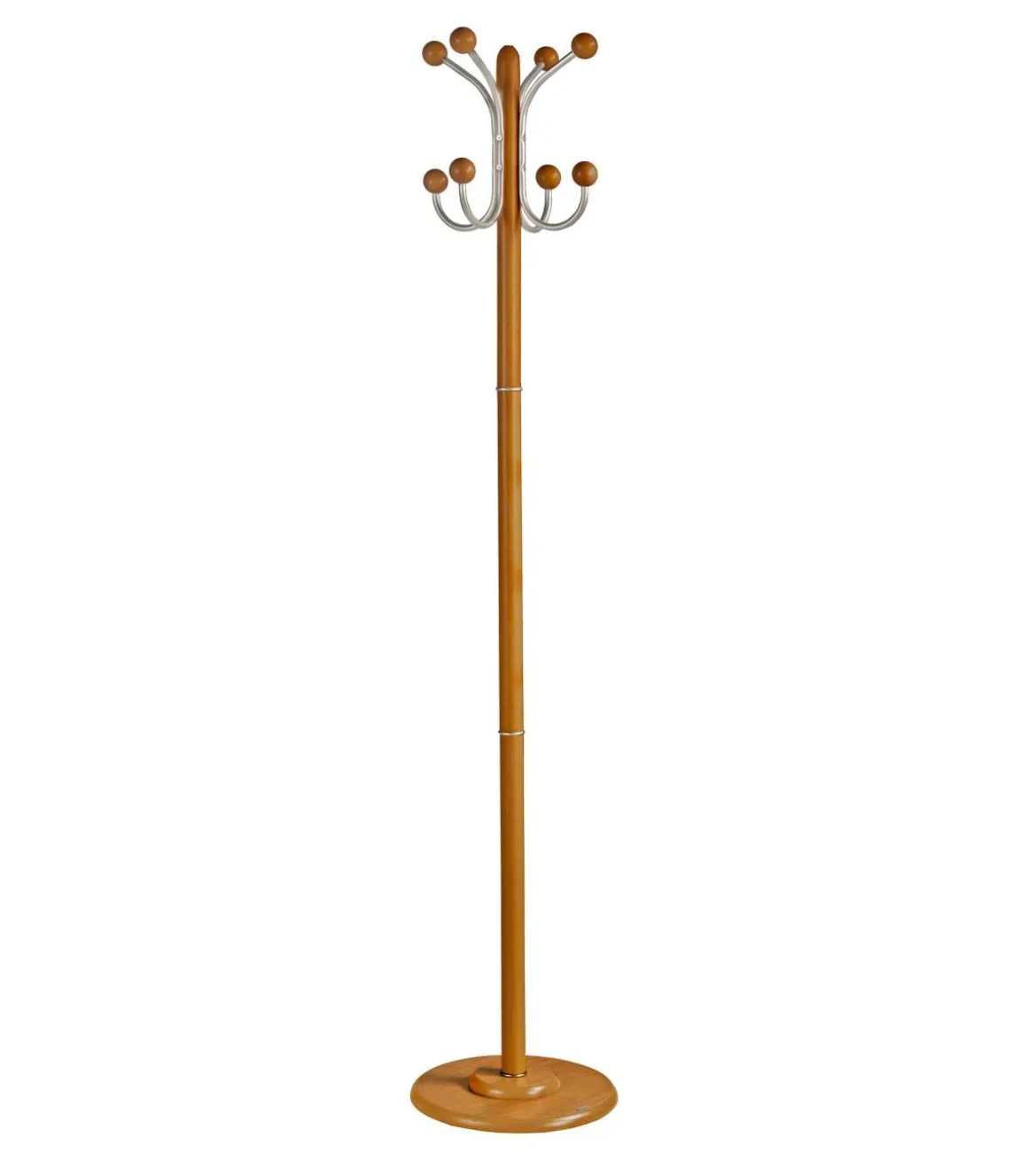Perchero mod. 406 herrajes cromo satinado lacado cerezo, 170 cm(alto)35 cm(ancho)35 cm(largo)