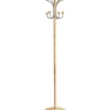 Perchero mod. 406 herrajes cromo satinado lacado natural, 170 cm(alto)35 cm(ancho)35 cm(largo)