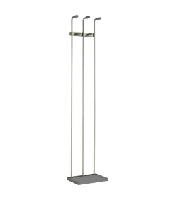 Perchero mod. 465 herrajes en cromo satinado lacado gris, 182 cm(alto)34 cm(ancho)20 cm(largo)