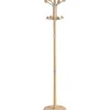 Perchero mod. 420 herrajes en cromo satinado lacado natural, 180 cm(alto)37 cm(ancho)37 cm(largo)