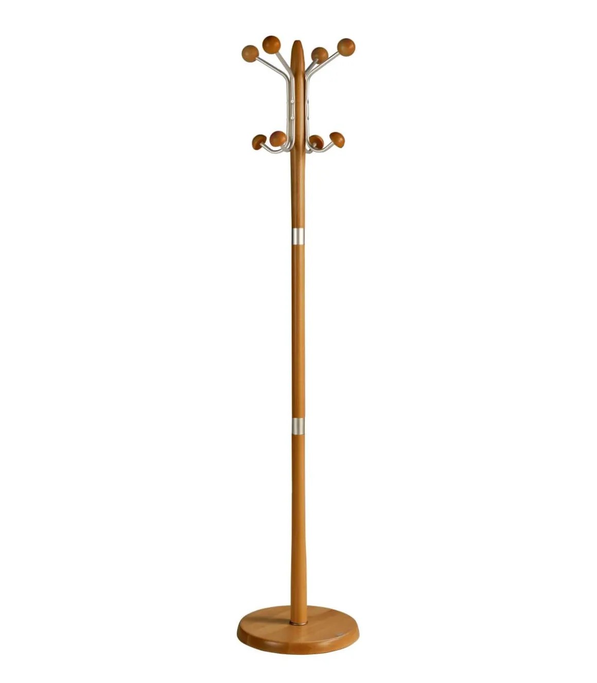 Perchero mod. 420 herrajes en cromo satinado lacado cerezo, 180 cm(alto)37 cm(ancho)37 cm(largo)