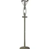 Perchero mod. 424 herrajes en cromo satinado lacado moka, 184 cm(alto)37 cm(ancho)37 cm(largo)