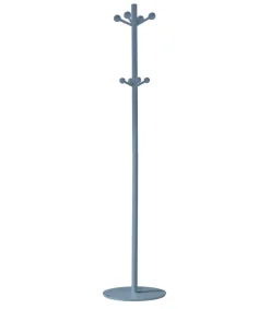 Perchero mod. 402 lacado en color azul, 180 cm(alto)37 cm(ancho)37 cm(largo)