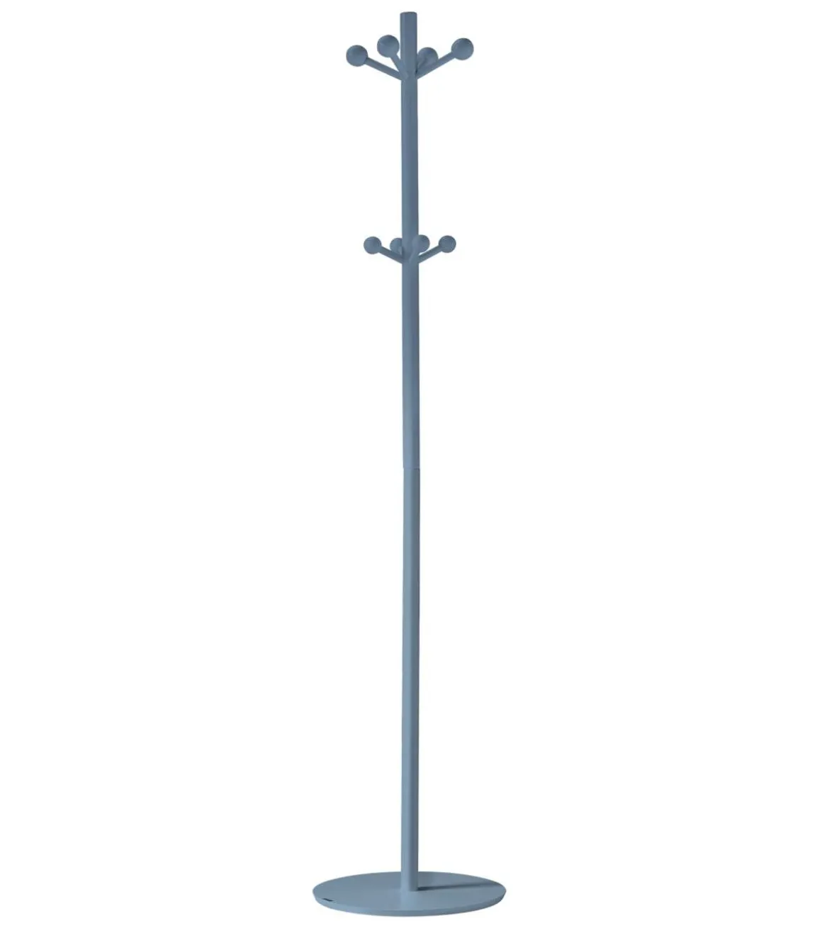 Perchero mod. 402 lacado en color azul, 180 cm(alto)37 cm(ancho)37 cm(largo)
