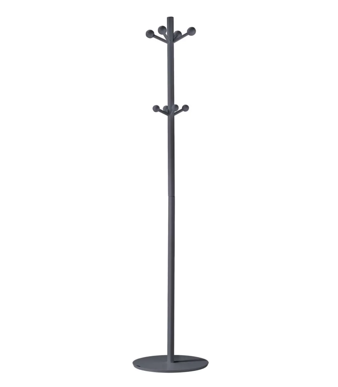 Perchero mod. 402 lacado en color azabache, 180 cm(alto)37 cm(ancho)37 cm(largo)