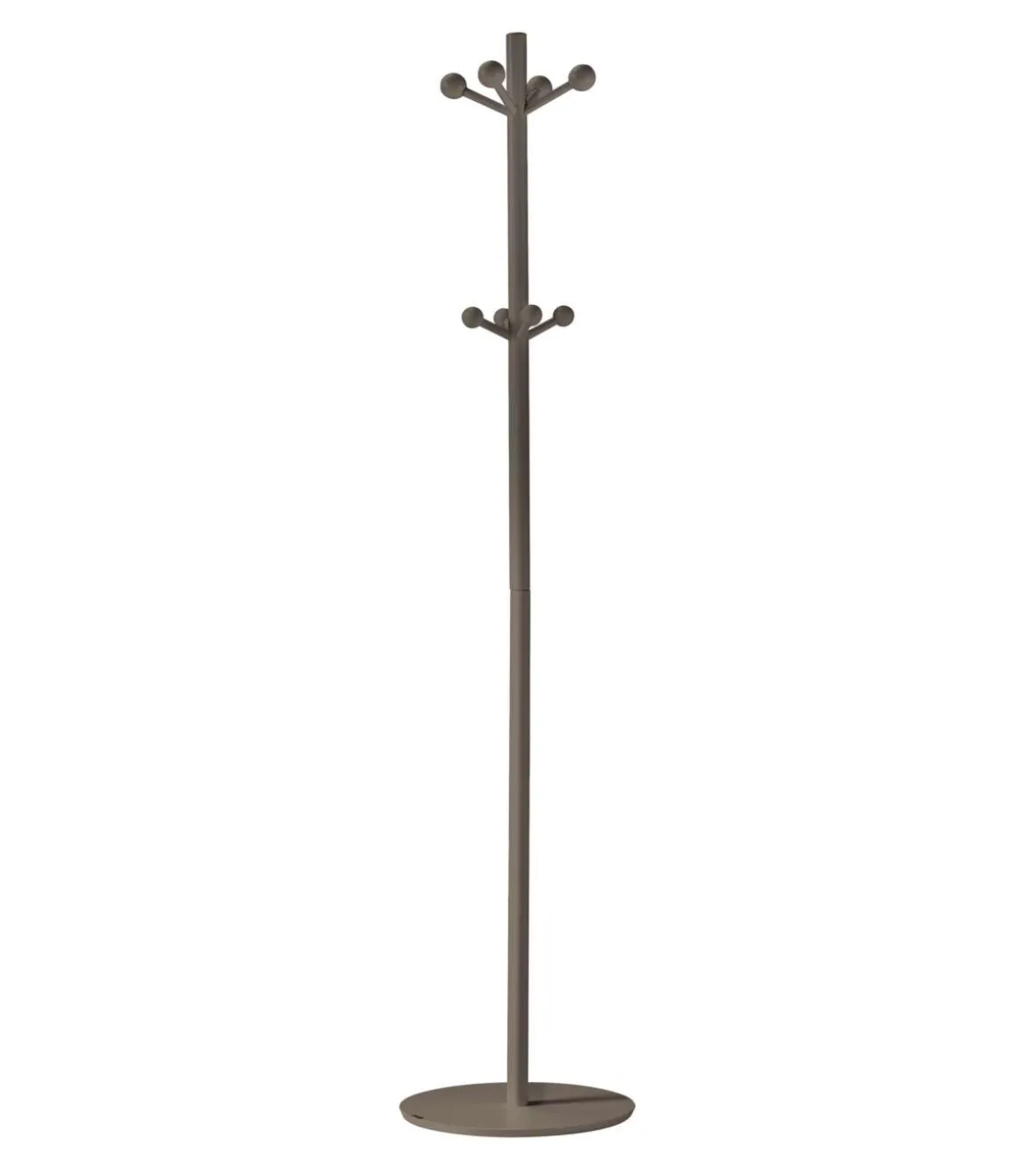 Perchero mod. 402 lacado en color moka, 180 cm(alto)37 cm(ancho)37 cm(largo)