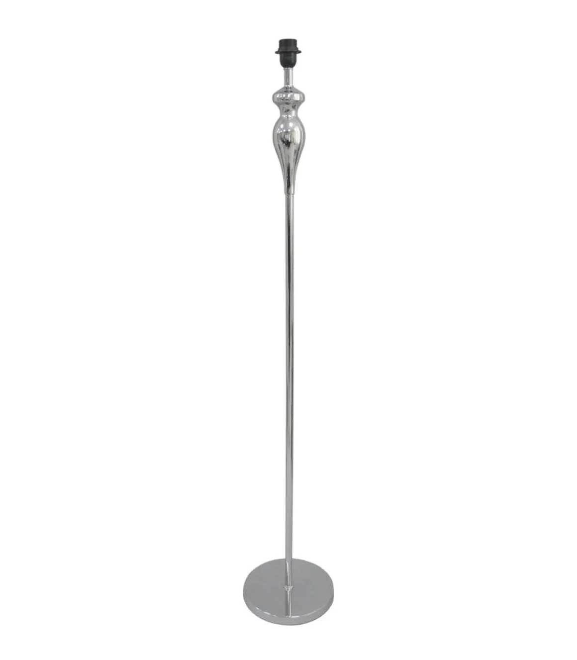 Pie para salón modelo Devon acabado cromo sin pantalla 143 cm(alto)25 cm(ancho)25 cm(largo)