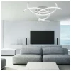 Plafón led modelo Barano acabado cromo 13 cm(alto)92 cm(ancho)92 cm(fondo)