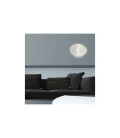 Plafón led modelo Bossa acabado blanco, 2cm(alto) 22cm(ancho) 22cm(fondo) .