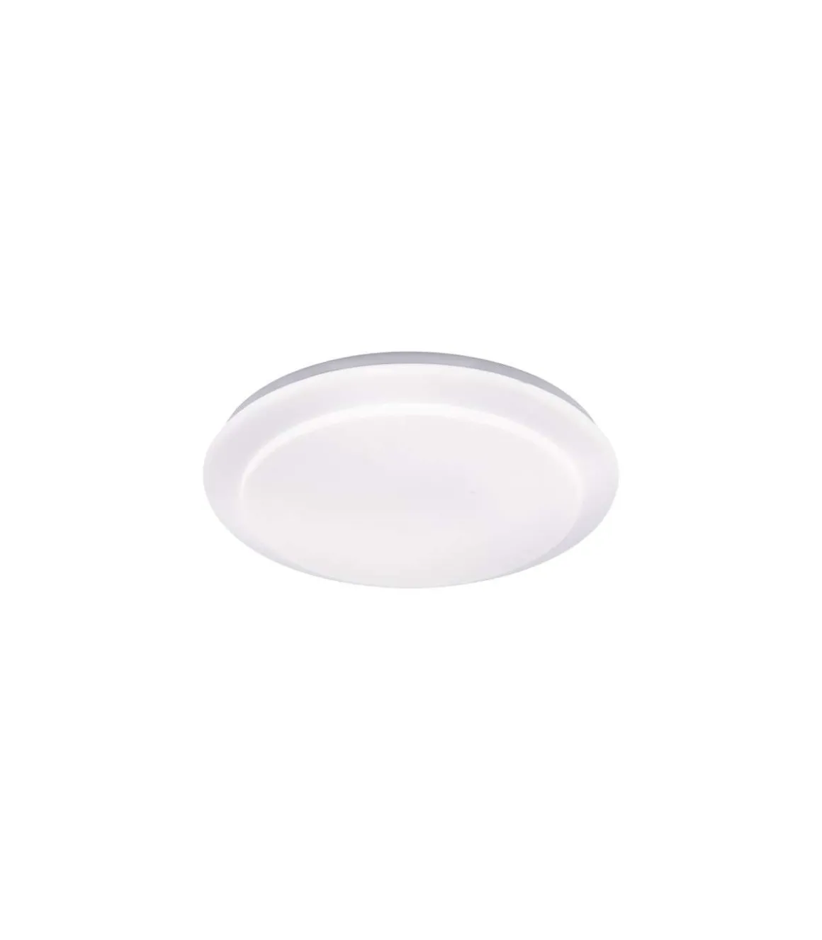 Plafón led modelo Nuno-38 acabado blanco, 5cm(alto) 38cm(ancho) 38cm(fondo) .