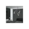 Plafon 3 luces Melissa acabado en cromo, 67 cm(alto) 86 cm(ancho)86 cm(largo).
