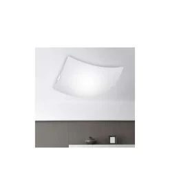 Plafon 2 luces modelo Marc acabado blanco 10 cm(alto) 30 cm(ancho) 30 cm(fondo