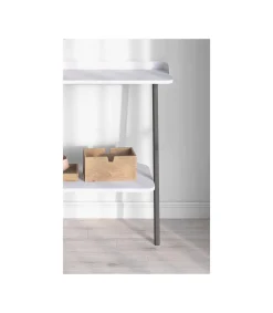 Recibidor modelo 787 acabado blanco/grafito, 87.5 cm (alto) x 111 cm (ancho) x 31 cm (prof.)