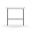 Recibidor modelo 787 acabado blanco/negro, 87.5 cm (alto) x 111 cm (ancho) x 31 cm (prof.)