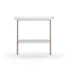 Recibidor modelo 787 acabado blanco/nogal, 87.5 cm (alto) x 111 cm (ancho) x 31 cm (prof.)