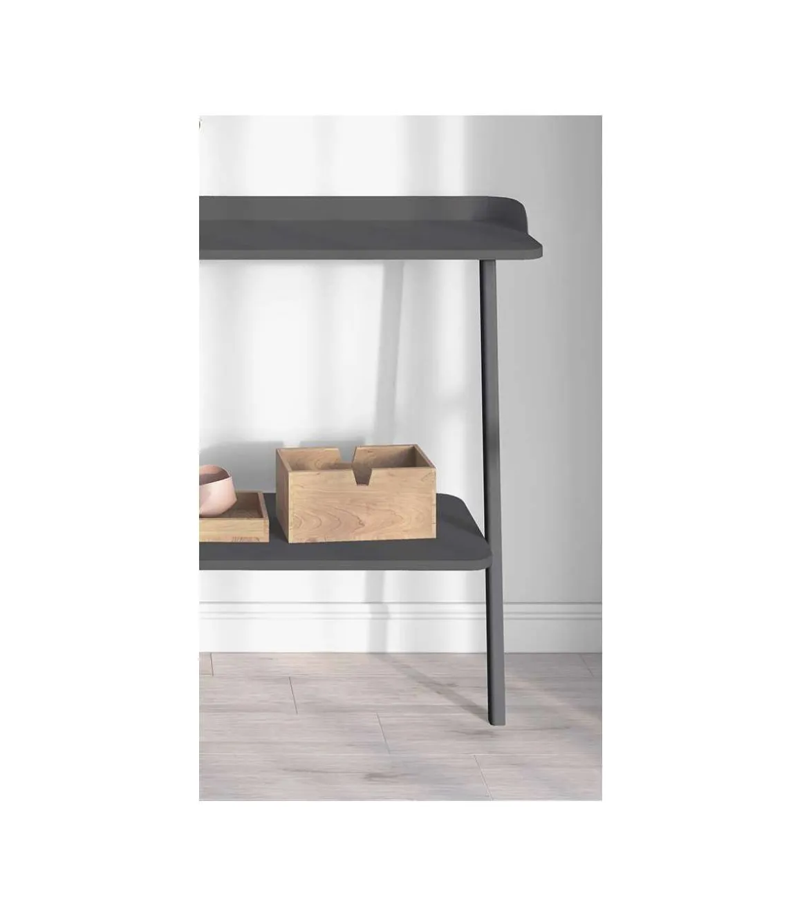 Recibidor modelo 787 acabado grafito, 87.5 cm (alto) x 111 cm (ancho) x 31 cm (prof.)