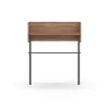Recibidor modelo 789 acabado nogal/grafito, 97 cm (alto) x 80 cm (ancho) x 30 cm (prof.)